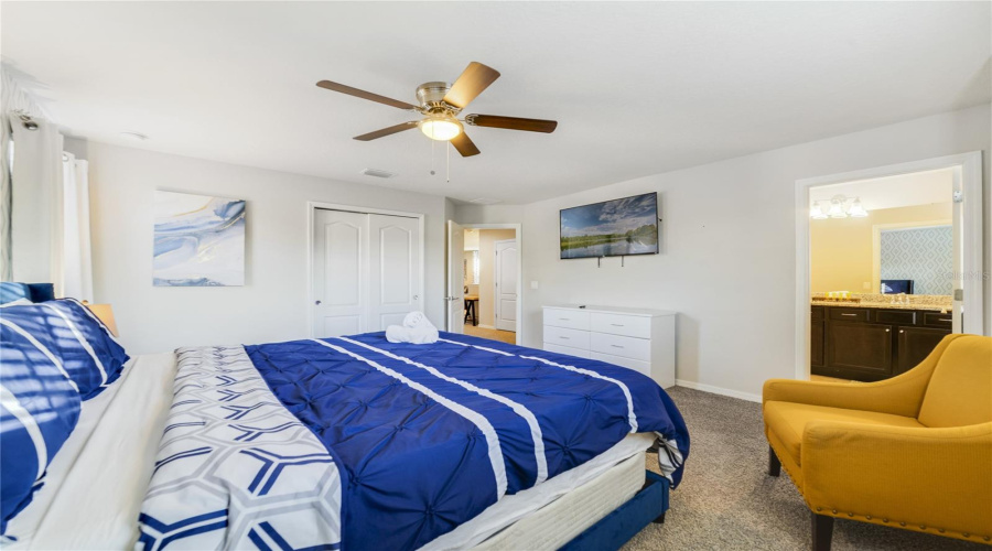 You’ll also find the second Primary Suite with en suite bath on the upstairs level. Bedroom 6