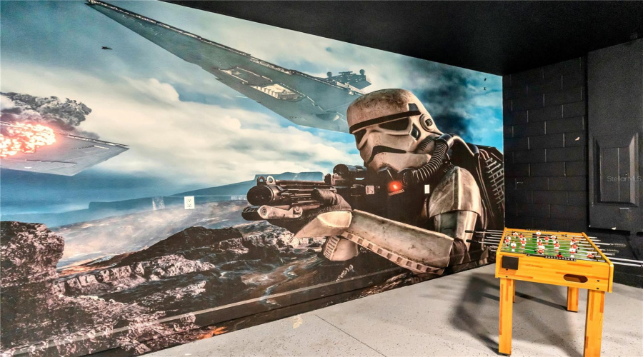 Climate-controlled Star Wars Game Room