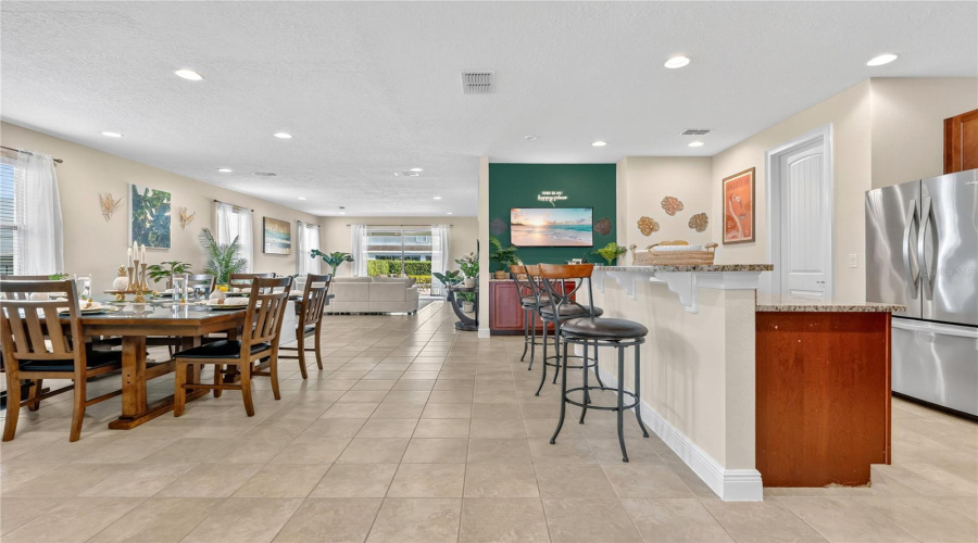 Large Open Concept Living and Dining offers Plenty of Space for All!