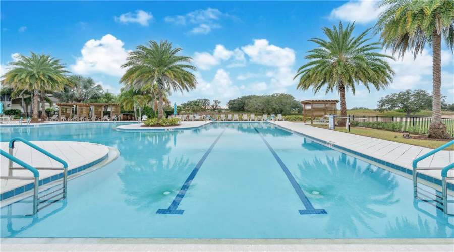 lap section of the pool