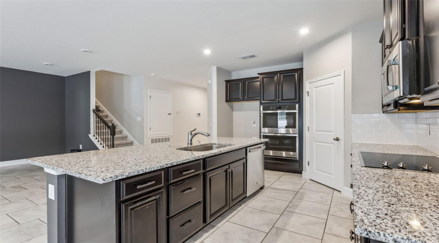 Spacious kitchen area