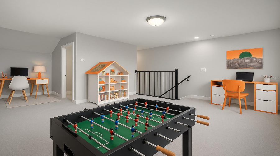 Flex/loft space could be your game room