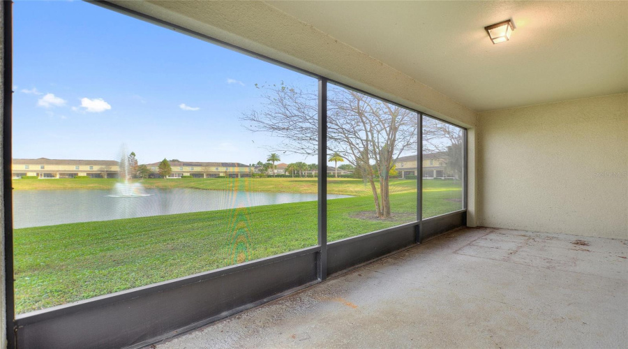 Screened Patio with Water View