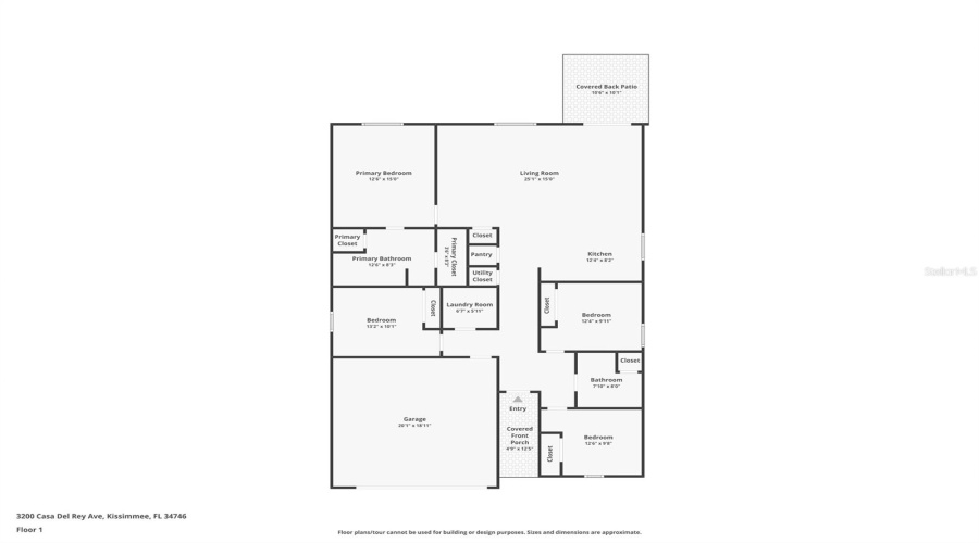 KISSIMMEE, Florida 34746, 4 Bedrooms Bedrooms, ,2 BathroomsBathrooms,Residential,For Sale,CASA DEL REY,0,MFRO6366550