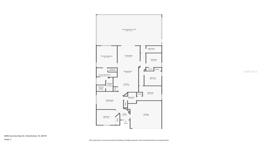 KISSIMMEE, Florida 34747, 5 Bedrooms Bedrooms, ,3 BathroomsBathrooms,Residential,For Sale,SUNRISE KEY,0,MFRTB8458096