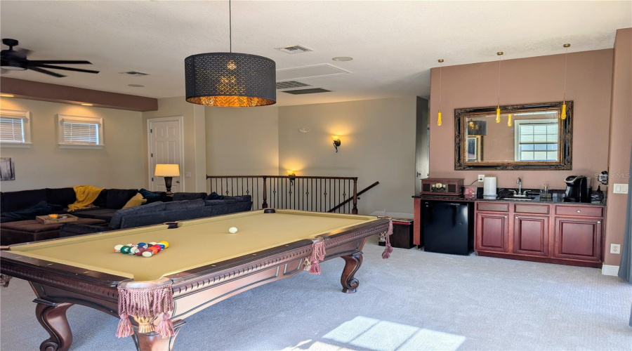 newly recovered and balanced pool table