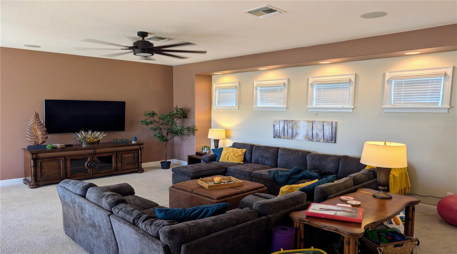 fantastic game space with 5 speaker surround