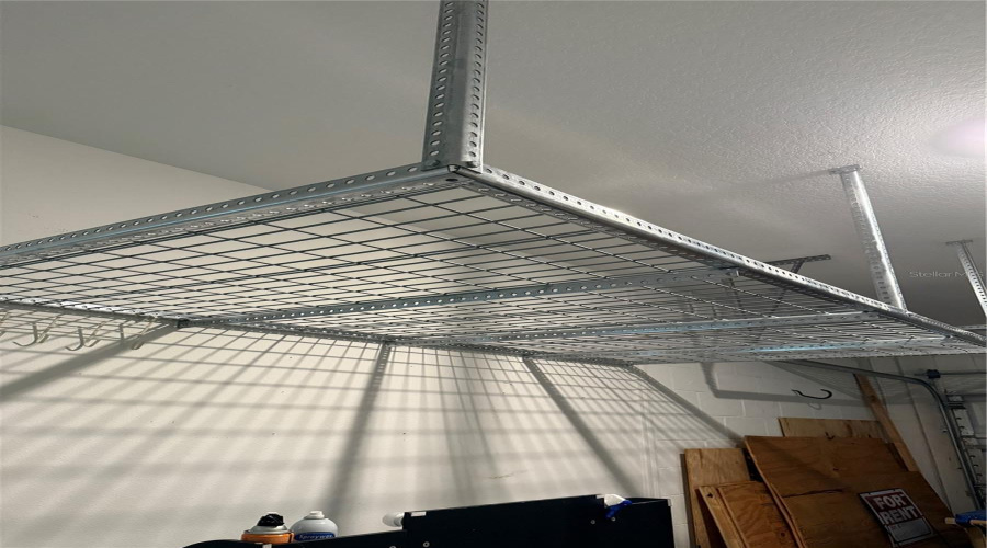 overhead garage shelves