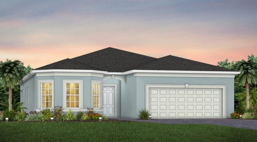 Exterior Design. Artistic rendering for this new construction home. Pictures are for illustrative purposes only. Elevations, colors and options may vary.