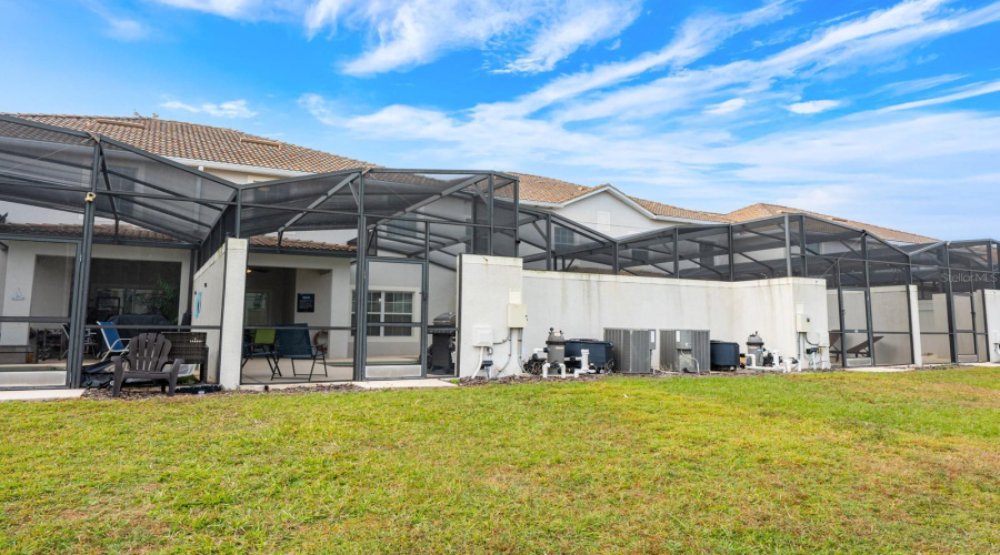 The back of the home.