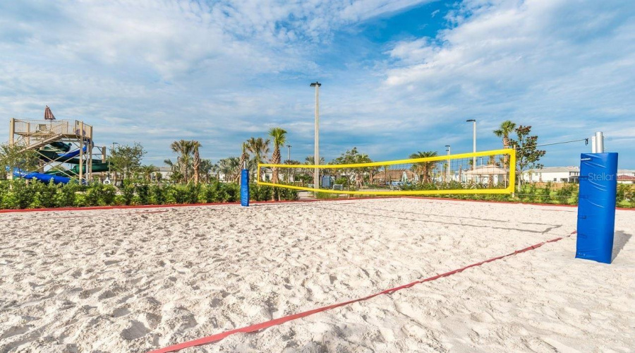 Beach Volleyball court.