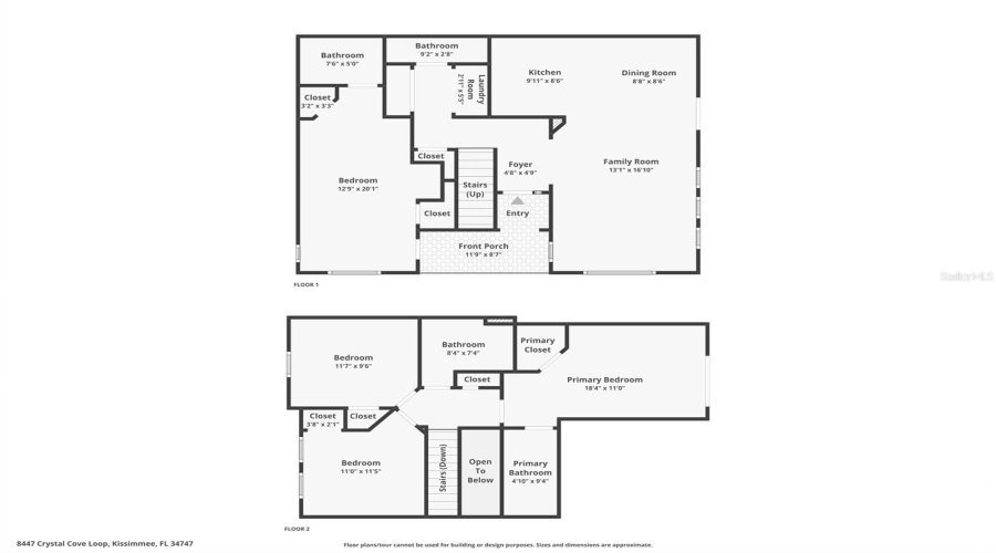 KISSIMMEE, Florida 34747, 4 Bedrooms Bedrooms, ,3 BathroomsBathrooms,Residential,For Sale,CRYSTAL COVE,0,MFRO6255478