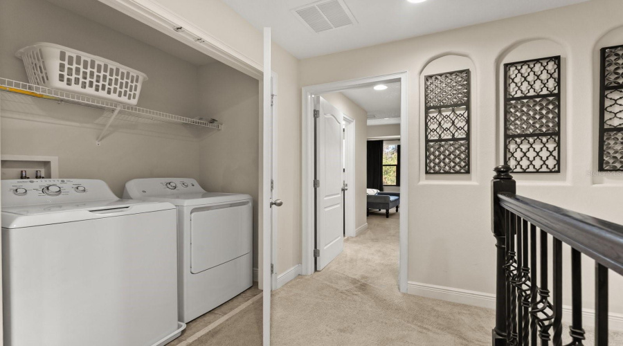 Common laundry area- second level