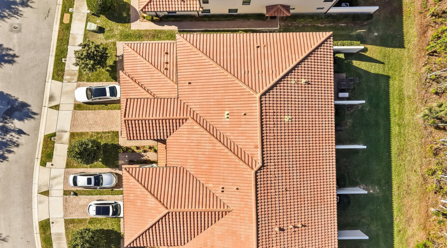 Aerial view of the property