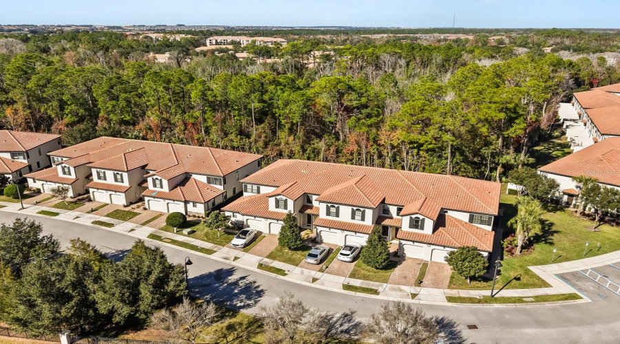 Aerial view of the community