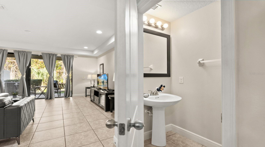 powder room on the first level