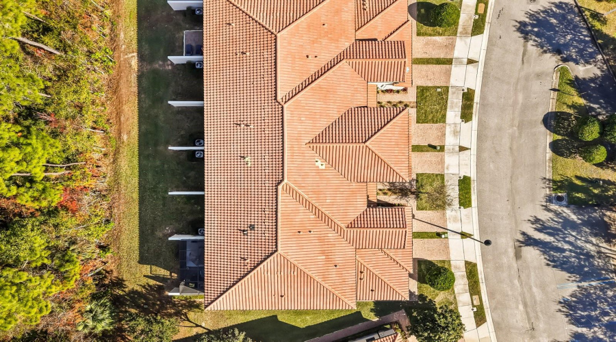 Aerial view of the property