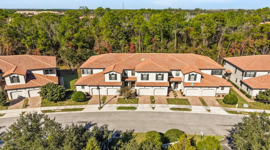 Aerial view of the property
