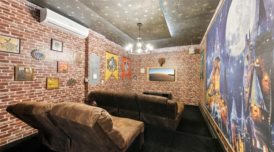 Theater room downstairs