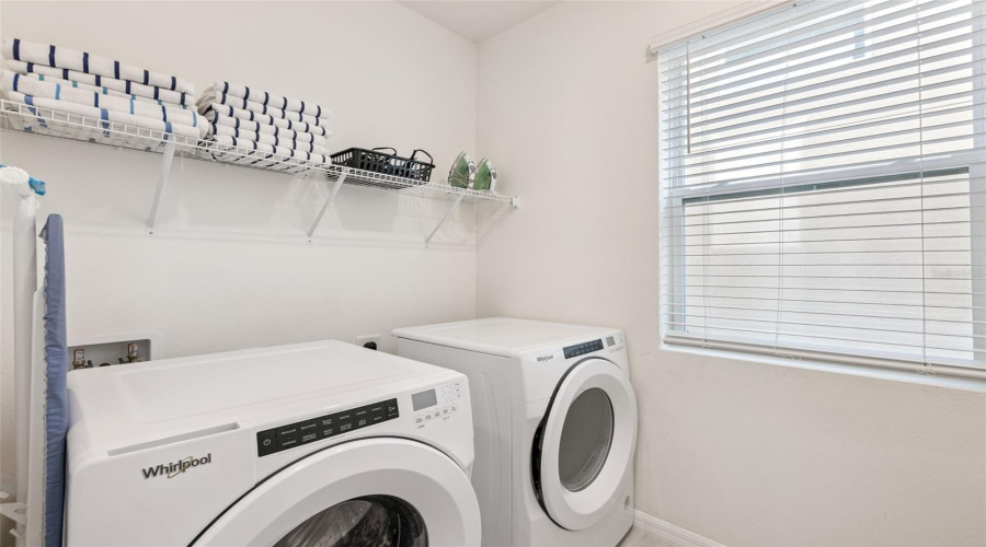 Inside laundry room