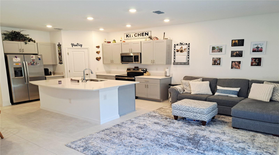 Great Room with Ceramic Flooring