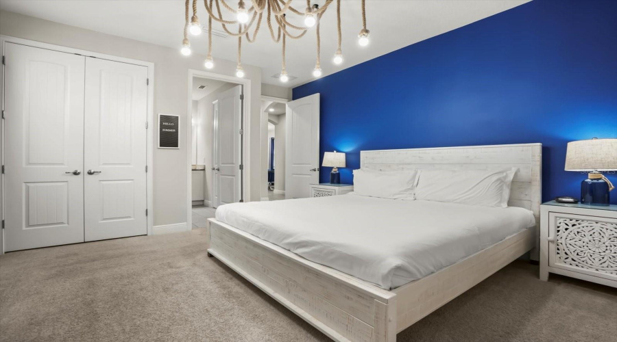 Spacious primary bedroom with premium finishes.