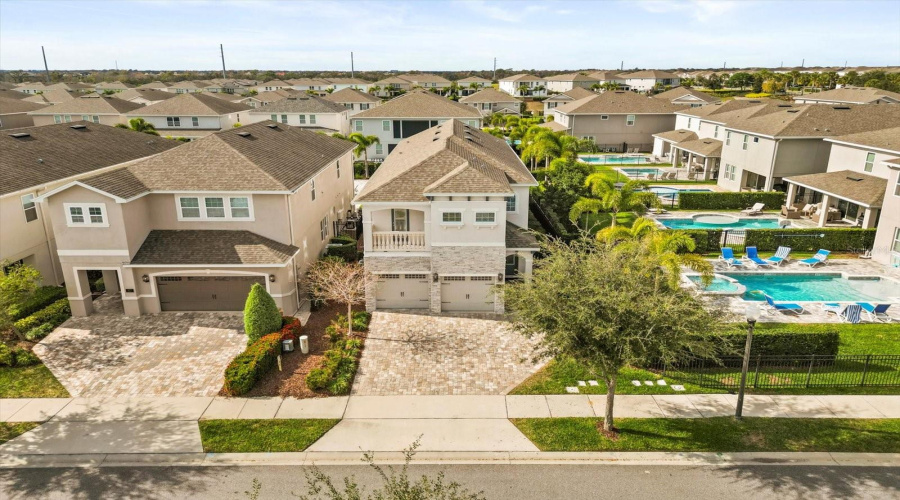 Aerial view of the home within Encore Resort at Reunion.
