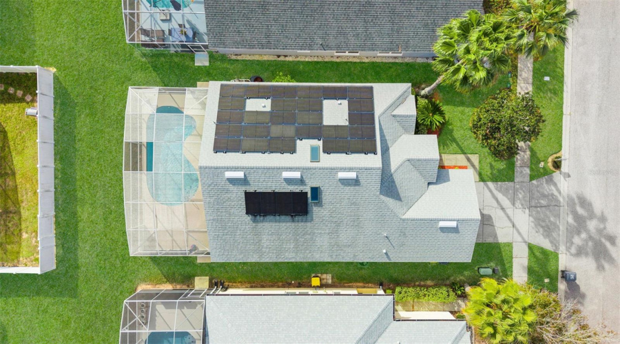 Solar Panels - Aerial view