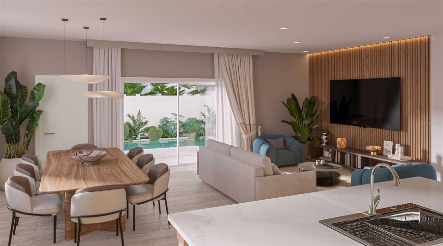 Living room dinning room combo