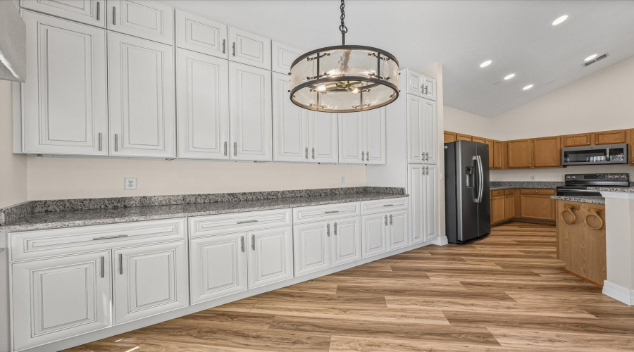 Breakfast nook with tons of storage space