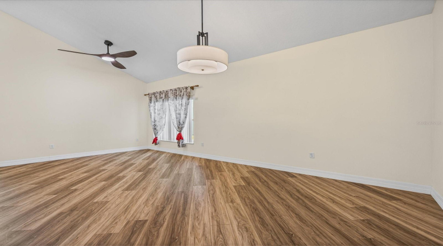 Dining room and living room