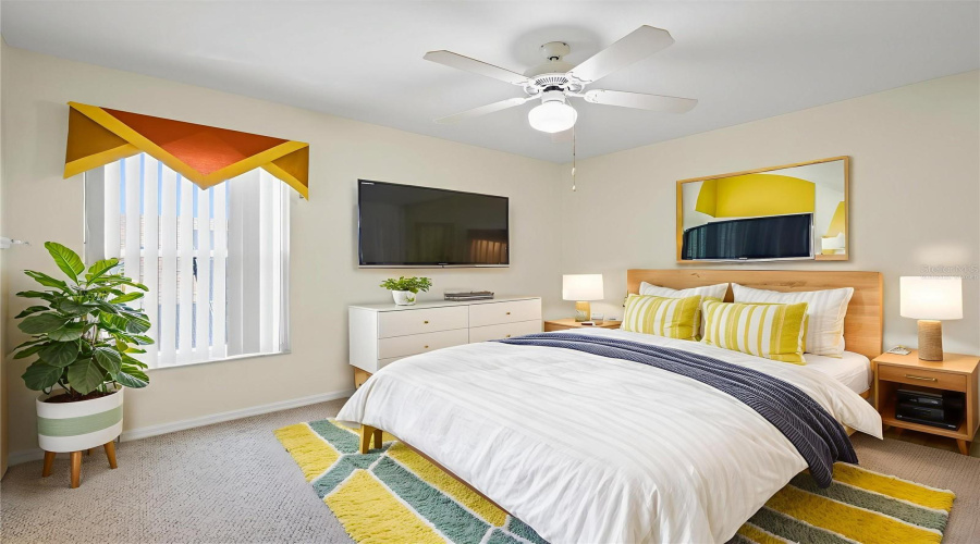 Fifth bedroom located on second floor - virtually staged