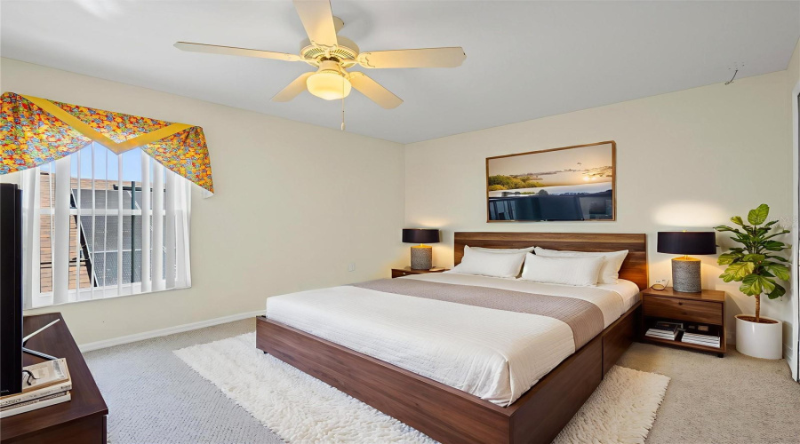 Sixth bedroom located on second floor - virtually staged