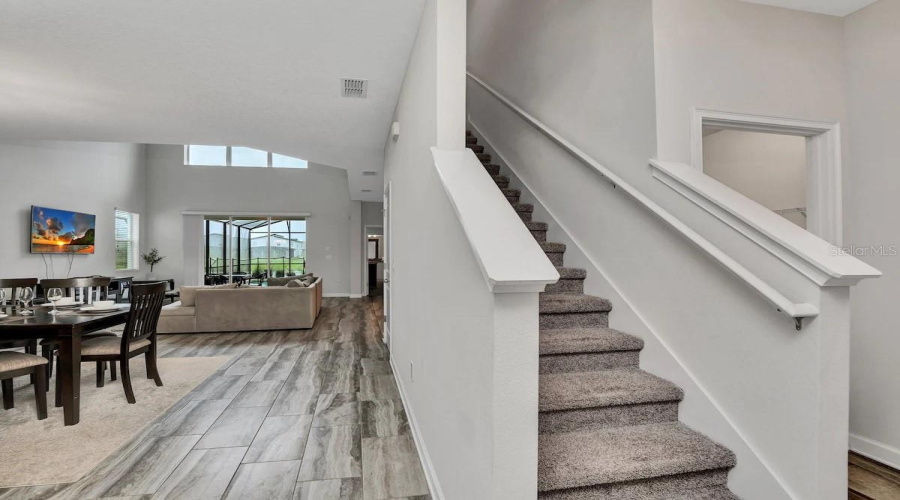 Stairs to second floor