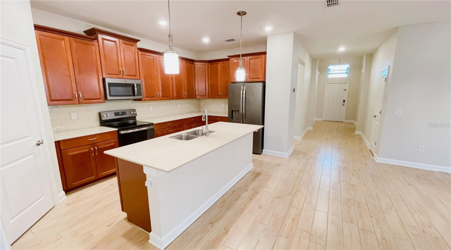 Dining room looking at kitchen
