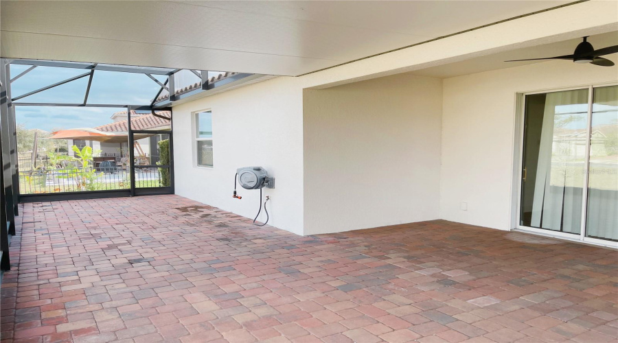 Screened in enclosure and patio