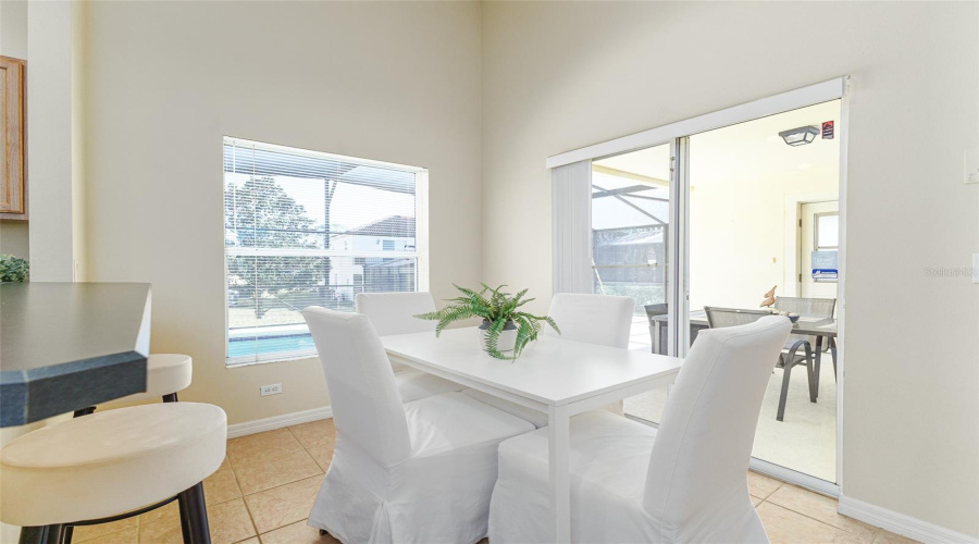 Dining Room View of Pool
