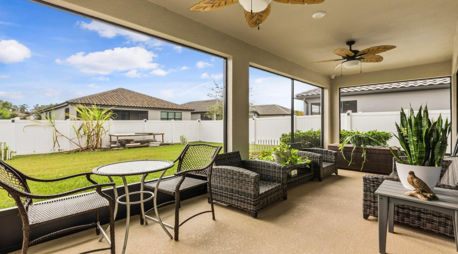 Covered Lanai - fully screened in