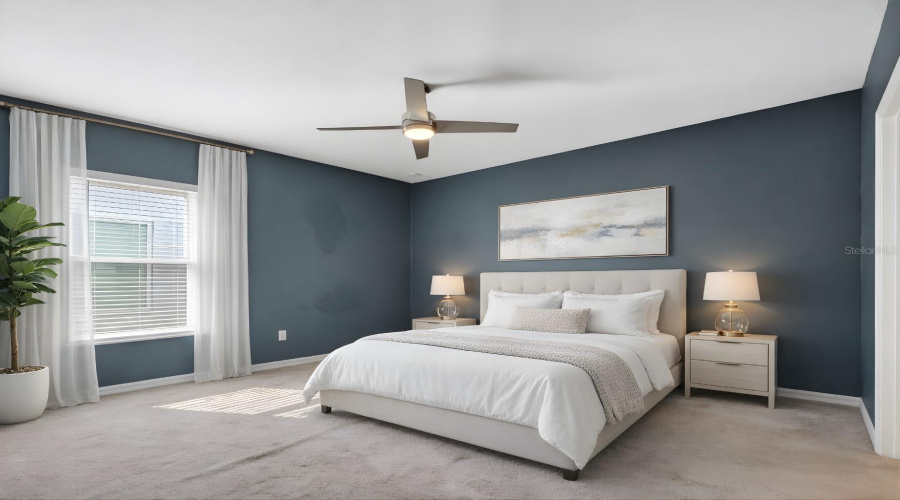 Master Bedroom Staged