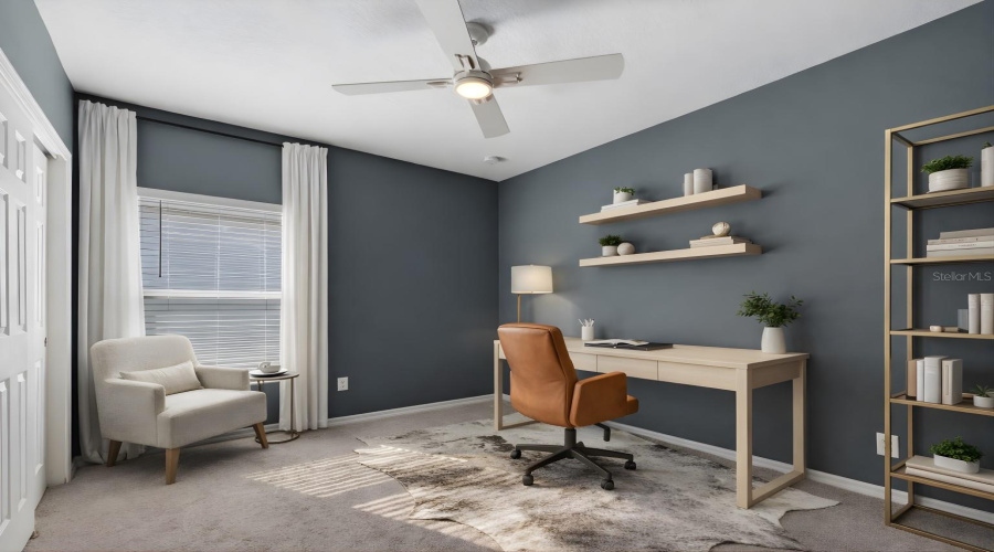 Staged Third Bedroom