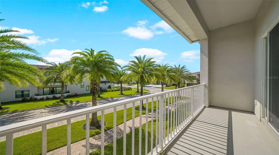Balony off the game room upstairs.