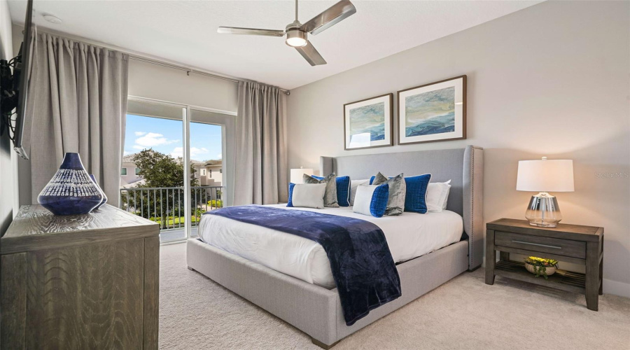 Suite 5 offers an inviting upstairs back of home location with a king bed and a private full ensuite bathroom.