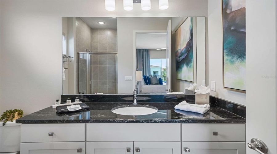 Suite 5 offers an inviting upstairs back of home location with a king bed and a private full ensuite bathroom.