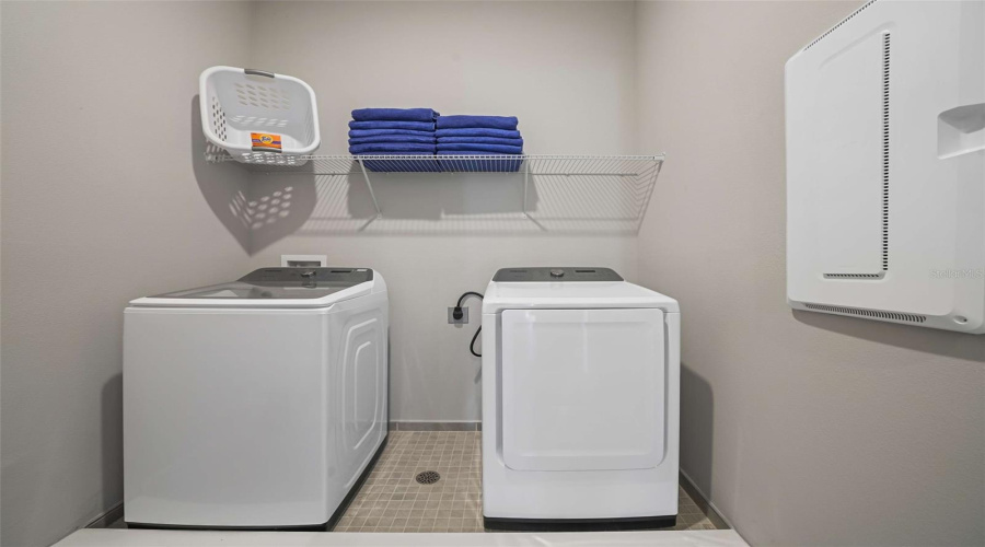 Upstairs laundry room