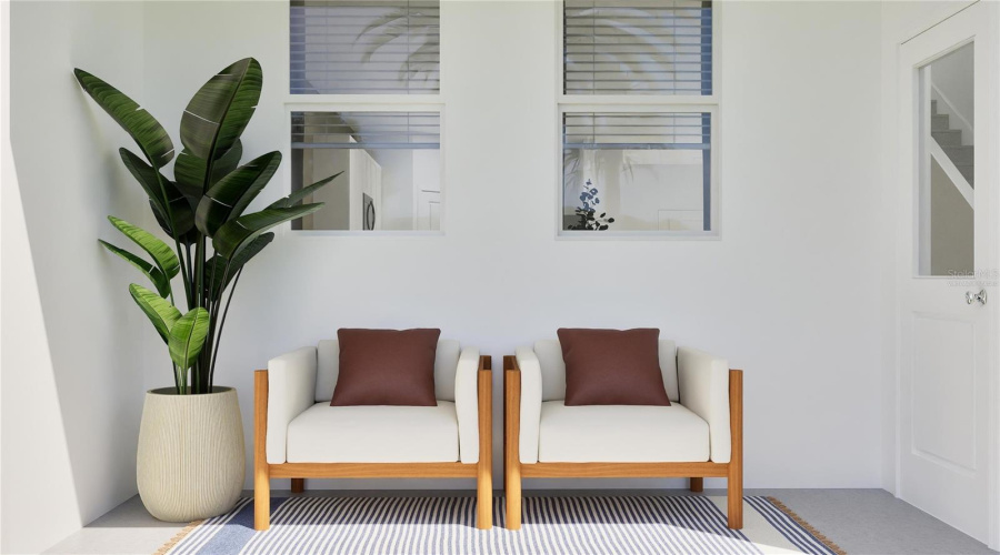 Virtually staged. Lanai