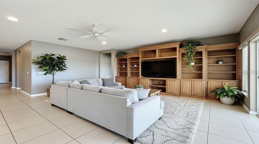 Family room - virtually staged