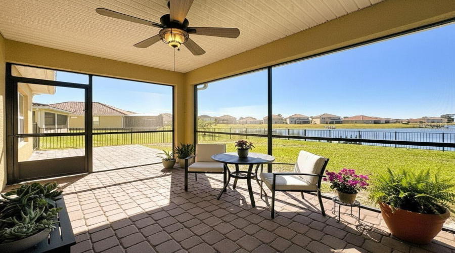 Patio virtually staged