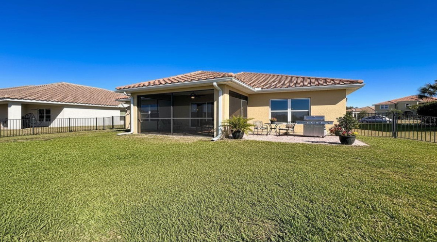 Back yard - virtually staged