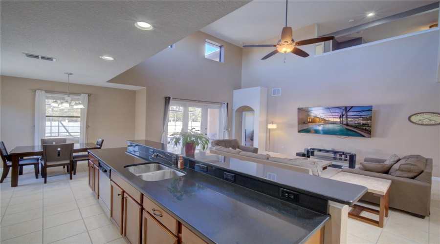 Kitchen and Living Room