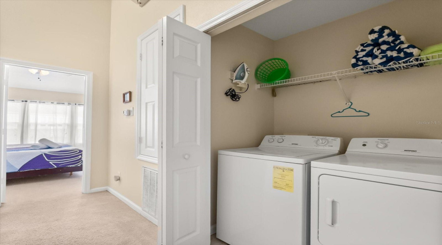 Laundry Closet on Second Floor
